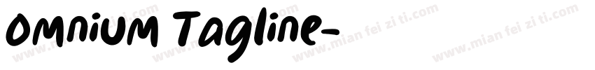 Omnium Tagline字体转换